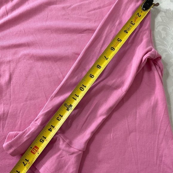 Lauren Ralph Lauren Top Womens Size Large Pink Bell Sleeve Preppy Designer Top - Picture 7 of 9